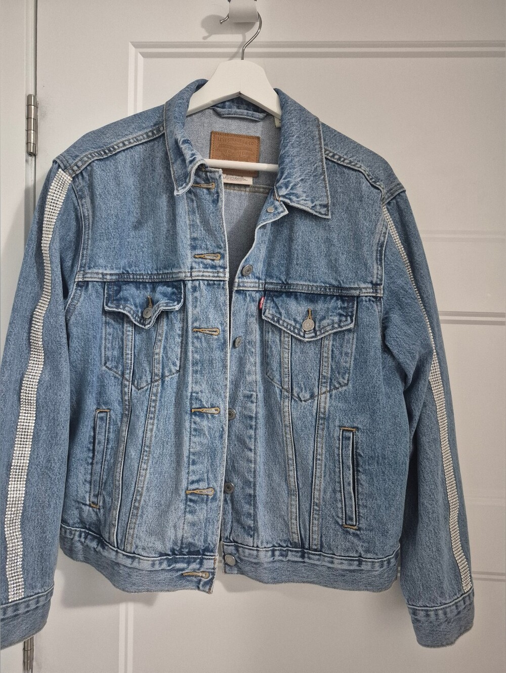 Signature by Levi Strauss Light Blue Denim Jacket with Silver Trim